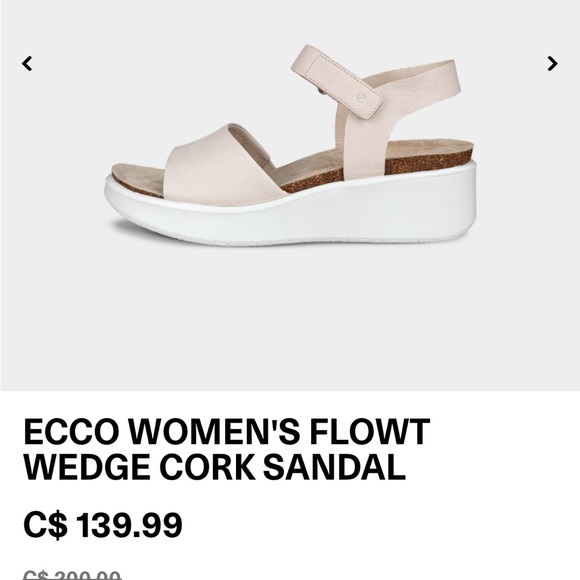 Ecco corksphere sandals EU 39 or US 8.5 - Picture 2 of 11